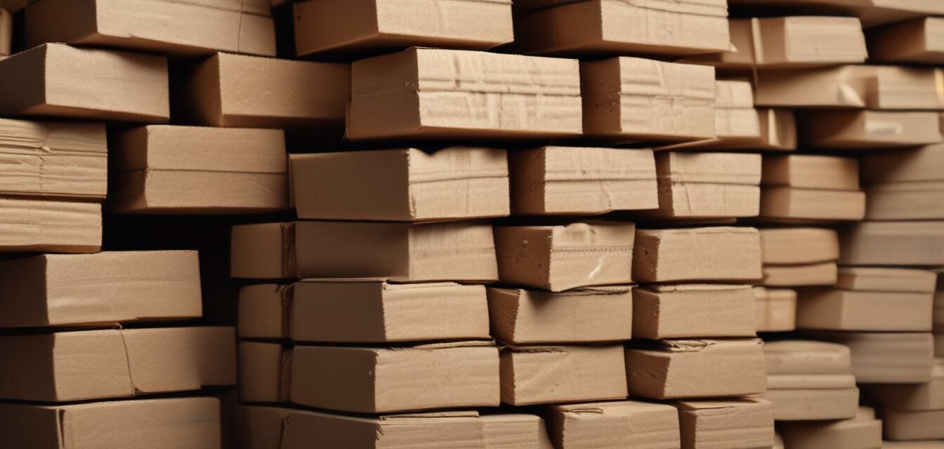 Recycled paper packaging example